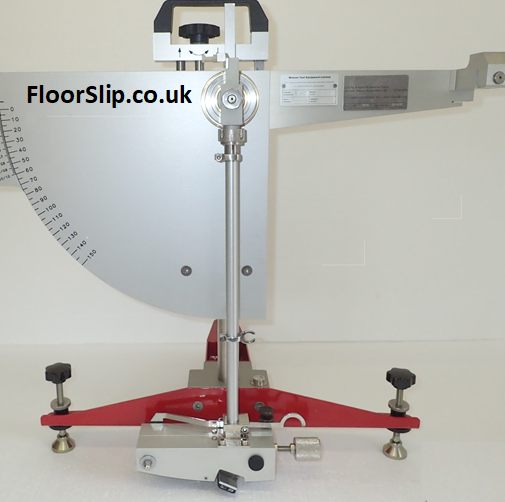Floor Pendulum Test Equipment used to determine initial floor slip resistance values as a baseline for floor wear