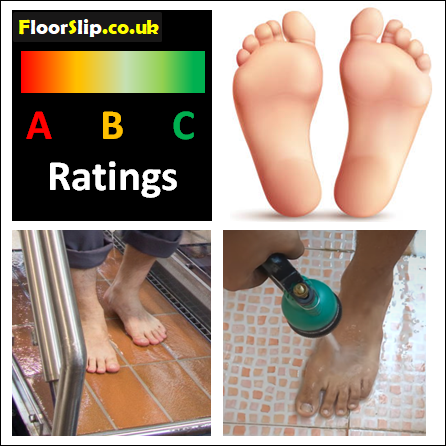 Bare Foot Ramp Slip Resistance Ramp Test for ABC Ratings
